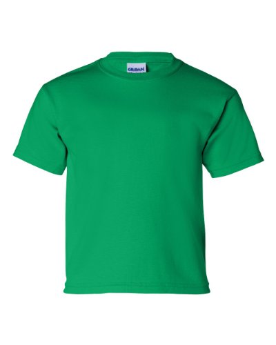Gildan boys Ultra Cotton T-Shirt(G200B)-IRISH GREEN-M