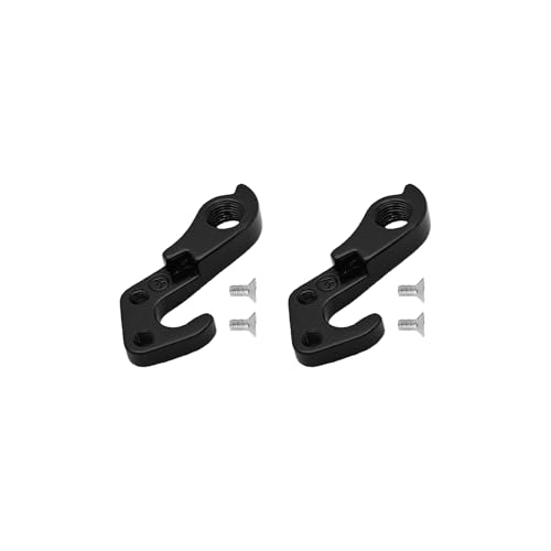 bociloy 2PCS Derailleur Hanger 144 Replacement Part for Trek Gary Fisher Bikes with Mounting Hardware Black Aluminum Alloy Rear Tail Hook Parts MTB Road Bicycle Part no. #322175