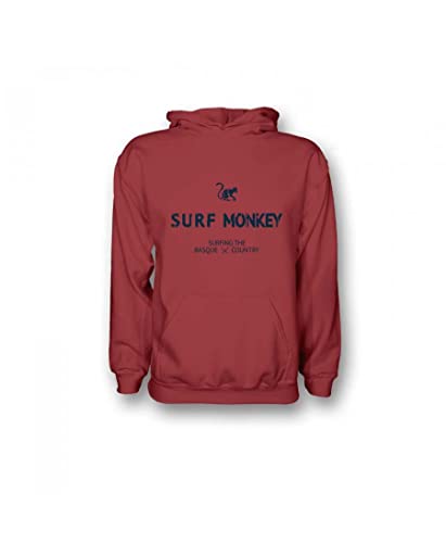 Surf Monkey Sudadera con Capucha Ecológica - Algodón Orgánico Gots - Hoodie Hombre/Mujer