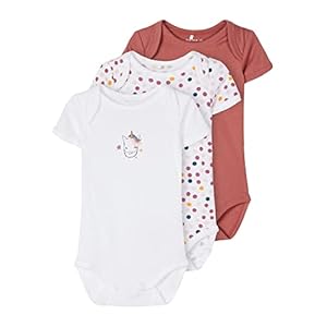 NAME IT Nbfbody 3p Ss Withered Rose Noos baby-meisjes Baby en peuter Set ondergoed