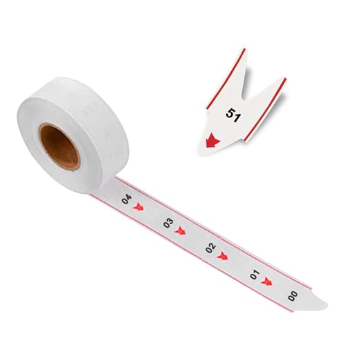 KOQICALL Take a Number Tickets 2-Digit Turn O Matic Number Rolls 3000 for K-T Ticket Dispenser Queue Puller from 00-99 White for Deli Counter Haunted House