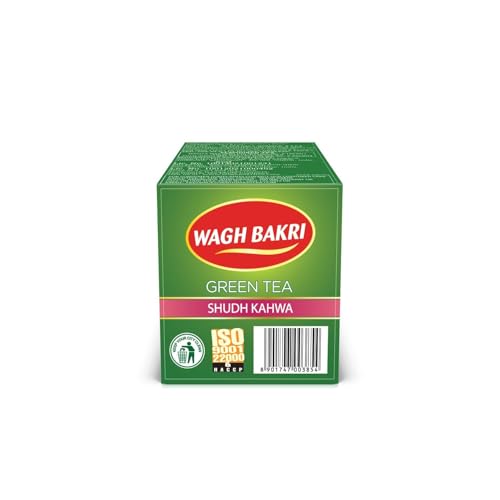 Image of Wagh Bakri Green Tea Shudh Kahwa 25 Tea Bags | Pack Of 2