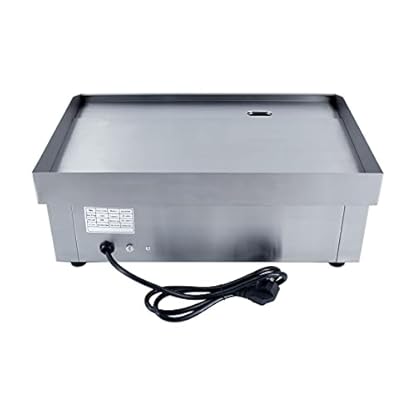 MOOTACO Grillplatte Elektrisch, 54cm Profi Gastro Elektrogrill Elektrische Grillplatte Elektro Tischgrill Gastronomie Edelstahl 3000W – Bild 8