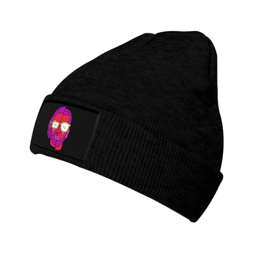 Photo de FGRID Le Monde Chico Rap Bonnet Chaud tricoté Chapeau crâne Casquette de Baseball Noir Hommes Femmes Hiver Casquette de Baseball