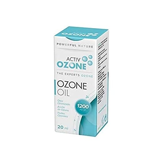 ActivOzone Ozone Oil 1200IP 20 ml, Aceite Ozonizado Limpiador, Antiséptico, Antioxidante e Hid, 100% Ppio Activo. Índice de Peróxidos Alto
