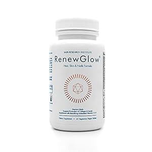 Renewglow Hair Supplement, Proven to Promote Healthy Hair Growth Supports Thicker, Fuller Hair and Healthier Skin, Ages 35 and Up