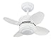 Monte Carlo 4MC20WH 20-Inch 4-Blade Mini Ceiling Fan, White