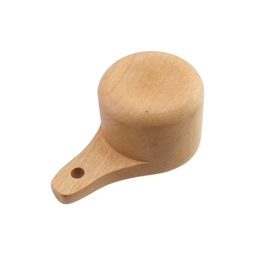 Vaso medidor de madera 1/3 taza con mango corto miniatura 4