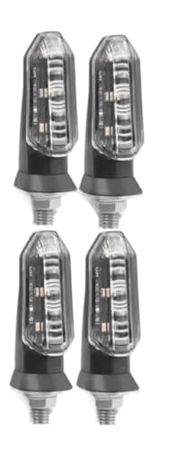 Clignotants LED moto ambre 12V universels avec 4 lentilles de couleur