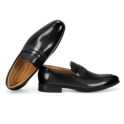 Ritizen Men'S Oxford Dress Shoes Classic Handmade Calfskin Manufacturing thumb #1