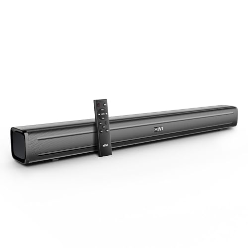 Image of Mivi Nex 90 Wireless Bluetooth Soundbar[New Launch], 90W Soundbar, 2.2 Channel, Nex PowerStage Technology, Bluetooth v5.1, Signature Sound, Deep Bass, AUX USB Coaxial Inputs