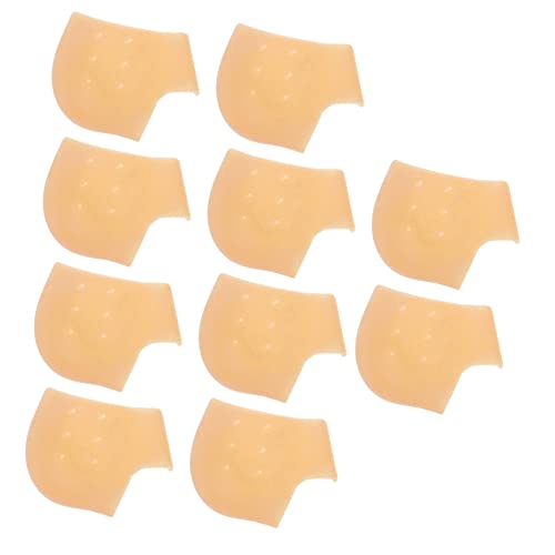 SOIMISS 5 Pairs Heel Protector Protectors Guard Feet Cushioned Cracked Support Foot Shoe Pads Silicone Heel Sock Moisturizing Heel Sock Heel Gel Sock Khaki