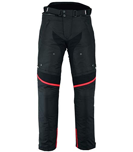LOVO Pantalon de moto unisexe – Pantalon de moto unisexe – Pantalon de moto unisexe en tissu résistant et confortable – Sécurité et style pour usage quotidien et route