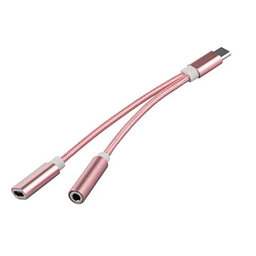 Kopfhörer-Adapter, 2 in 1 Typ C Auf 3,5 Mm Audio-Buchse Ladegerät-Adapter Kopfhörerkabel Für Samsung Xiaomi Tablet Android USB-Kabel