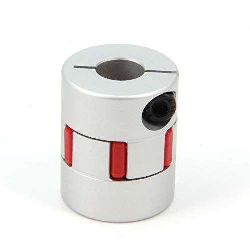 Zeberoxyz 2PCS 10mm to 10mm Aluminium Plum Flexible Shaft Coupling Diameter25mm Length30mm 10x10mm Motor Connector Flexible Coupler for 3D Printer CNC Machine and Servo Stepped Motor（10x10mm）