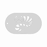 Stencil - Cheshire Cat, Image Size 1.75x1.5 on 3.5x2 Border