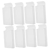Zerodeko 8pcs Retro PVC Cassette Tape Holder Transparent Audio Storage Case for Organized for Cassette Tapes High-Transparency Design for