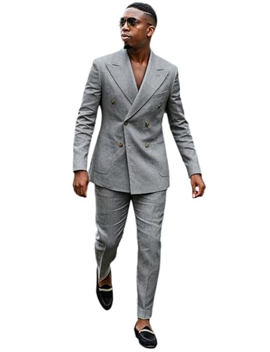 Ensemble en lin hommes costume chic de dîner et tenue de fête d'été élégante