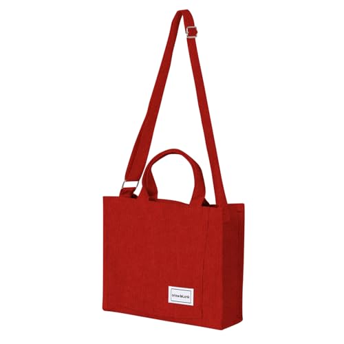 Image of Stylish Corduroy Women's Handbag - Vintage Design, Versatile & Practical for Everyday Use