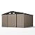 Patiowell 10 x 10 FT Outdoor Storage Shed,Metal Yard Shed with Design of Lockable Doors, Utility and Tool Storage for Garden, Patio, Backyard, Outside use,Brown