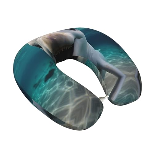 Almohada de cuello en U espuma viscoelástica 25 cm miniatura 2