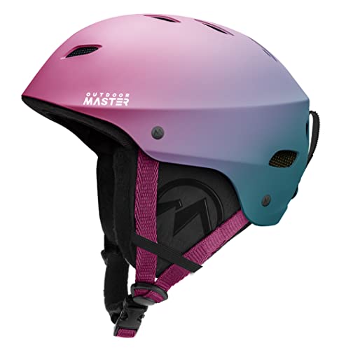 OutdoorMaster Kelvin Unisex Skihelm - Schneesporthelm für Skifahren/Snowboard mit Belüftungssystem, Schneehelm für Herren, Damen & Jugend