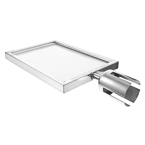 Porte-panneau pour poteaux A4 SHINEOFI en acier inoxydable argenté pour file d'attente