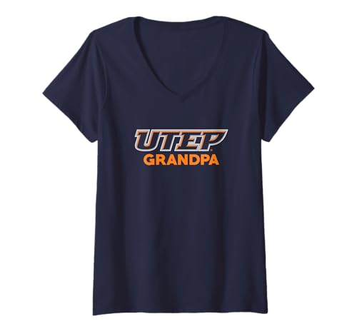 Womens University of Texas El Paso UTEP Miners Grandpa V-Neck T-Shirt