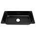 Aqur2020 RV Sink 304 Stainless Steel 12.8x6.93x2.56 in Embedded Hand Wash Basin with an Efficient Drainage System for Boat Cars (Spray Coated Black (GR‑1365B))