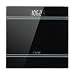 RIVIO Digital Body Weight Bathroom Scale with Step-On Technology and Large LCD Backlight Display,6mm Tempered Glass, High Precision Measurements,440 Pounds,Black