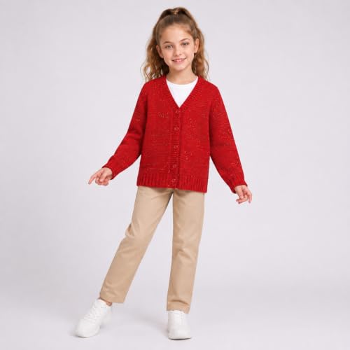 Image of Mud Kingdom Girls Cardigan Sweaters Cute Colorful Love