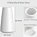 12 Inch Tall Premium Quality Ceramic Vase | Flower Vase for Home Decor | Farmhouse Decor, Desk Decor, Modern Decor, Aesthetic Room Decor, White Vase for Bohemian Decor, Pampas Vase, White