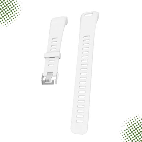 Baluue Siliconen Horlogebandje Horlogeband Vervangende Quick Release Band Compatibel Voor Garmin Vivosmart Hr (Wit) - Afbeelding 6