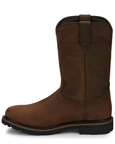 Justin Drywall 10" Waterproof Men's Work Boot - Durable Leather Construction, Slip-Resistant Sole, Ideal for Tough Jobs3