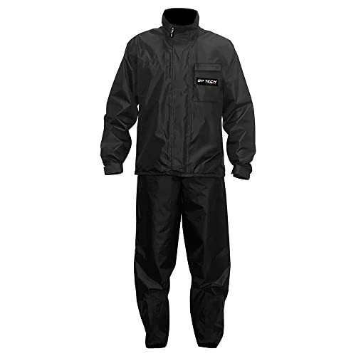 Capa de Chuva GPTECH NYLON Plus Motoqueiro Proteção Impermeavel Moto Resistente Preta GGGG/2XL