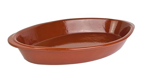 1 fuente mediterránea, 37 x 23 x 5,5 cm, aprox. 2000 ml, ovalada, apta para lavavajillas