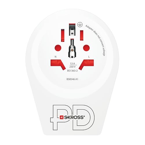 SKROSS, World to UK USB C20PD, UK TRAVEL ADAPTER UK from Euro, Australia, UK, USA, JAPAN, Brazil and China - Image 2