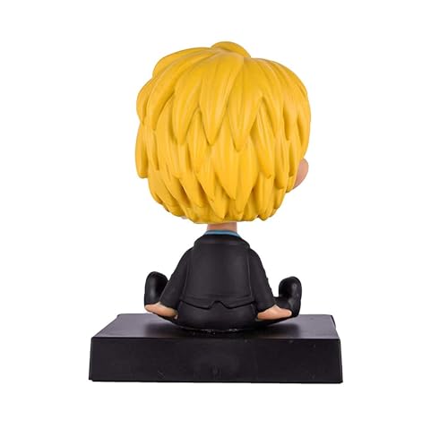 Image of Augen Super Hero One Piece Sanji Action Figure Limited Edition Bobblehead with Mobile Holder for Car Dashboard, Office Desk & Study Table (Pack of 1), Plastic
