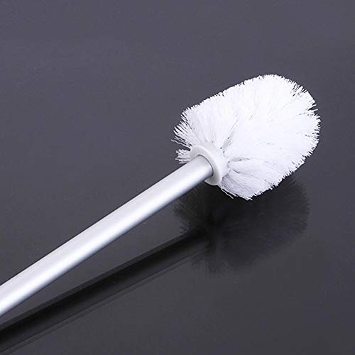 Replacement Toilet Bowl Brush Head, Easy Screw-On Design for Bathroom Storage - Sturdy Stiff Bristles Make Deep Cleaning Simple - White - Thumbnail 3