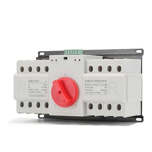 Interruptor de transferencia automática ATS 63A con disyuntor MCB de alta resistencia AC230V