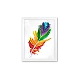 Uniquilling Paper Filigree Painting Quilling Kits,Panit by Numbers for Adults - Feather,Exquite...