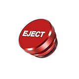 Osilly Dustproof Plug for Car Cigarette Lighter, Aluminum Button Decorations Plug Cover, Car Interior Accessories Fit Most Automotive Vehicles Boats with Standard 12 Volt Power Source (Red/Eject)