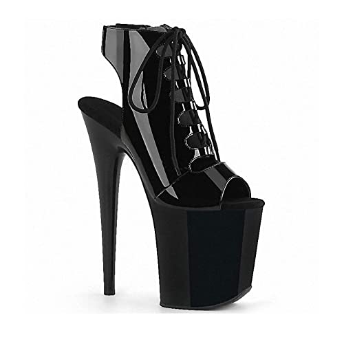 Talons hauts en cuir brevet noir pour femme en taille 36