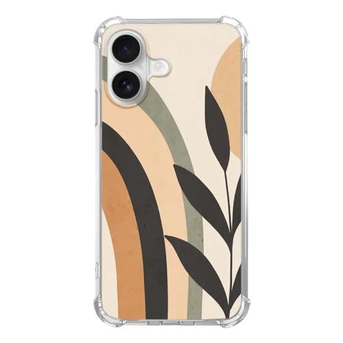 Coque de téléphone esthétique iPhone 17 plante bohème