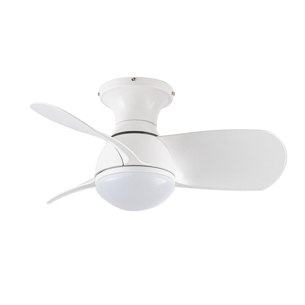 wonderlamp Small ceiling fan ø64cm silent LED Spotted White CCT 3000-4000-6000K, Dimmable 20W