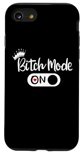 Bitch Mode On Off Sign,Im the Boss Mode Funny Sayings Bitchy �X�}�z�P�[�X iPhone SE (2020) / 7 / 8 �p