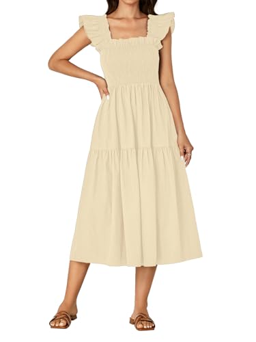 Image of Rooscier Women's A Line Smocked Midi Dress