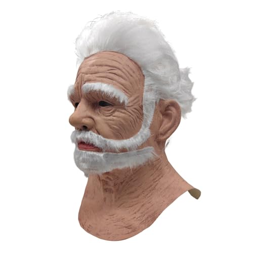 Cokbyavla Halloween Mask For Face,Silicone Mask Realistic Face Funny Masks For Adults Humor Old Man Face Mask Halloween