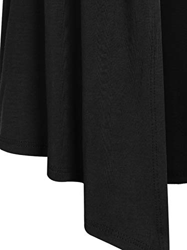Image of MixMatchy Women's Lightweight Short Sleeve Draped Open Front Cardigan Vest