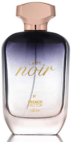 Image of French Factor Lady Noir | Long Lasting | Woman Perfume | Floral Notes | Ideal Gift For Girls | Everyday wear Perfume | Pack of 1, 100Ml